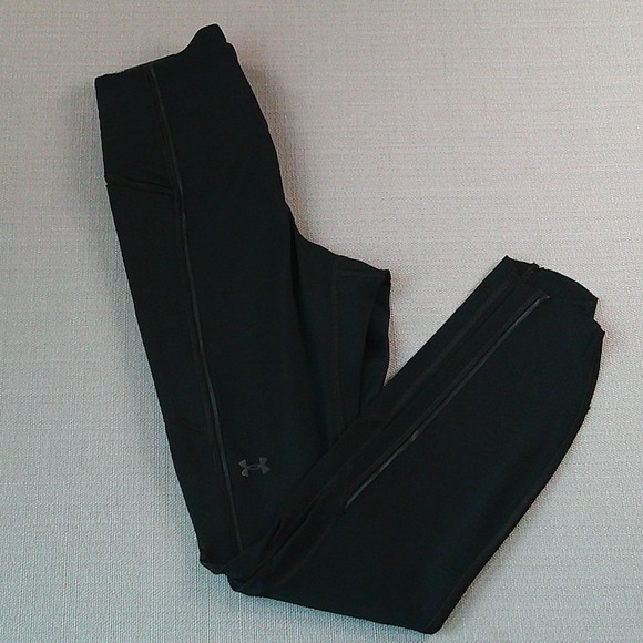 Under Armour Pants - Under Armour Rush Vent Ankle Legging Womens Small Black High Rise Compression